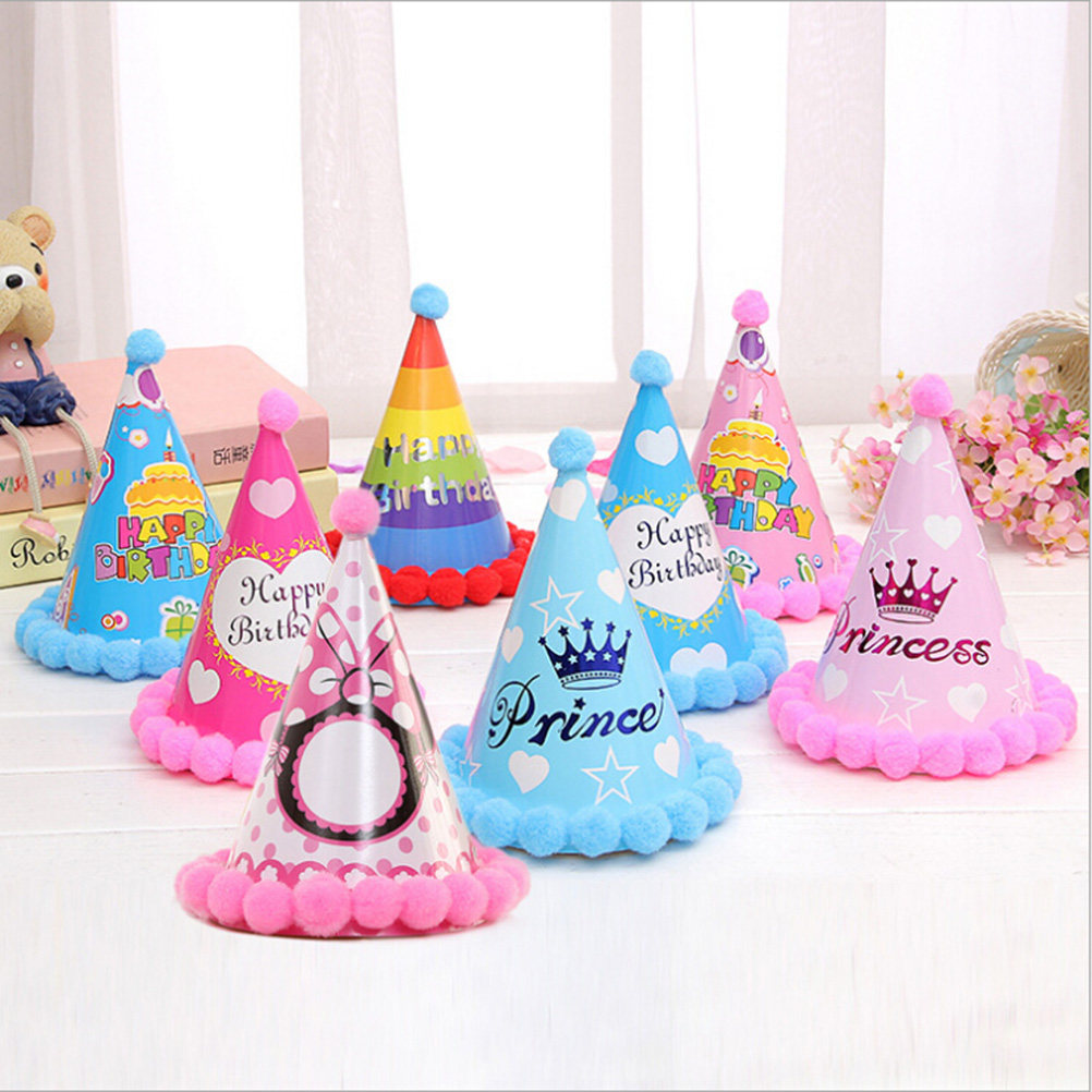 Party Hat Cone - 12 шт. бумажных конусов-шляп для дня