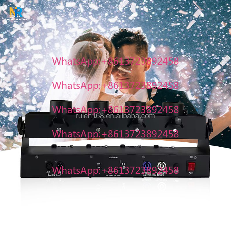 Confetti Cannon Tube - DMX 512, четырехтрубная машина для выпуска