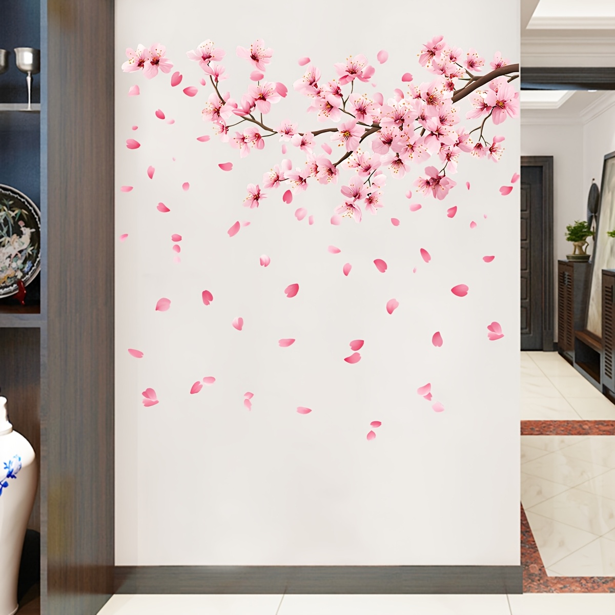 Большие вишневые цветы, наклей – обзор и цена Flower Wall Panel