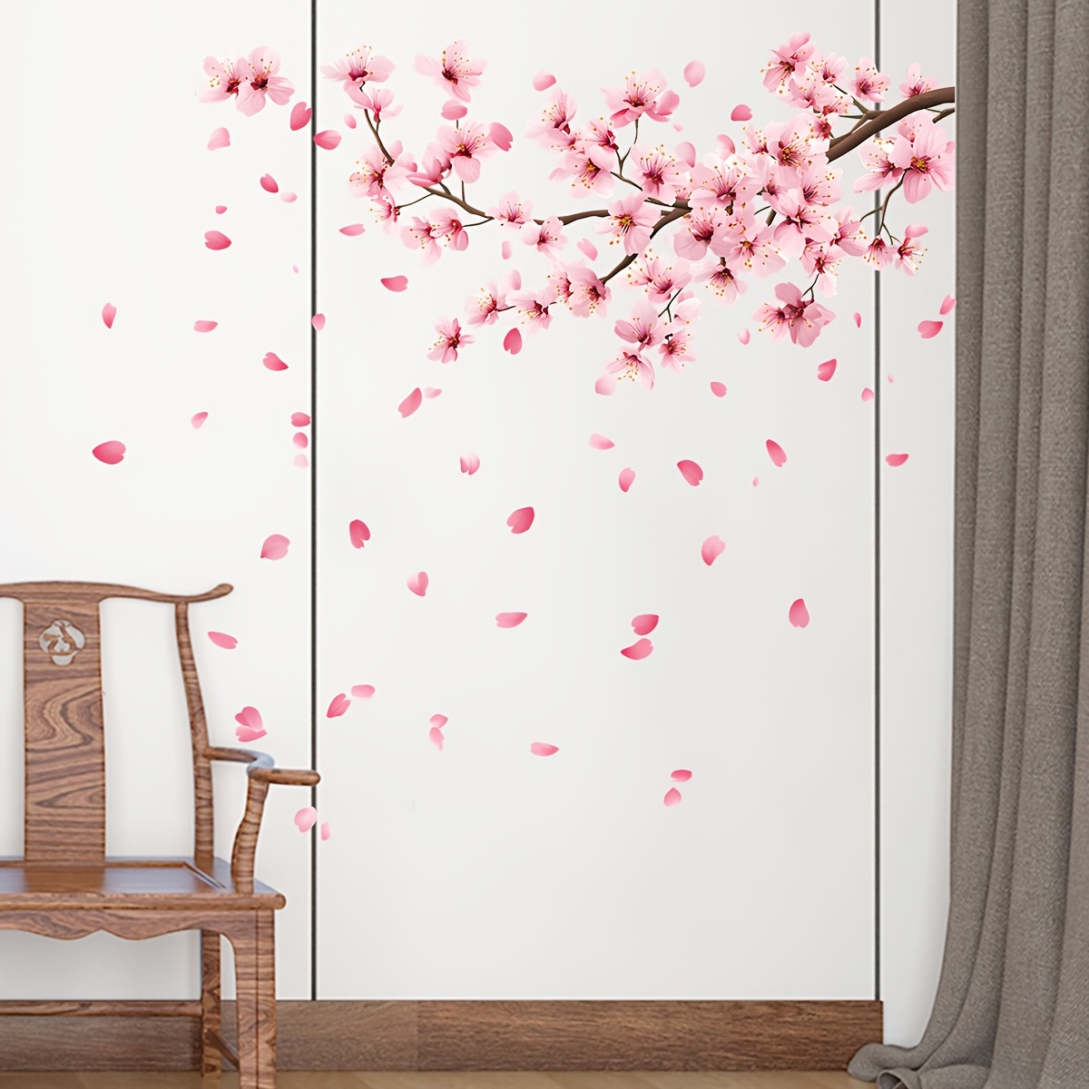 Большие вишневые цветы, наклей – обзор и цена Flower Wall Panel
